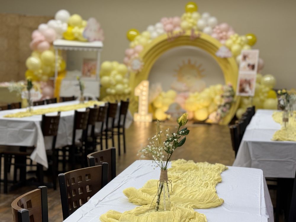 Birthday kids table and chair rental bay area
