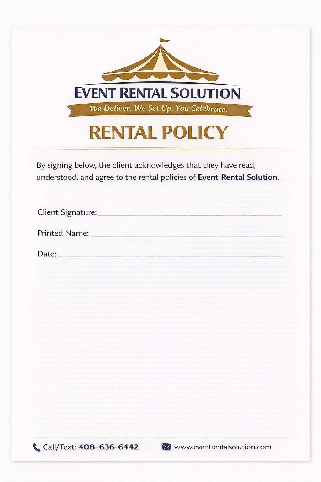 Rental Policy