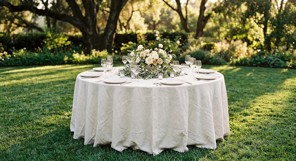 Round table centerpiece ideas for a Bay Area wedding